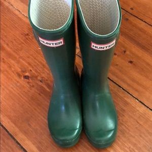 Green Hunter boots